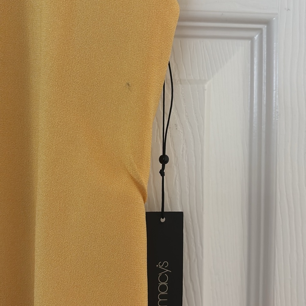 Francisco Costa For Calvin Klein Mustard Yellow Dress- SIZE 10 - Picture 17 of 17